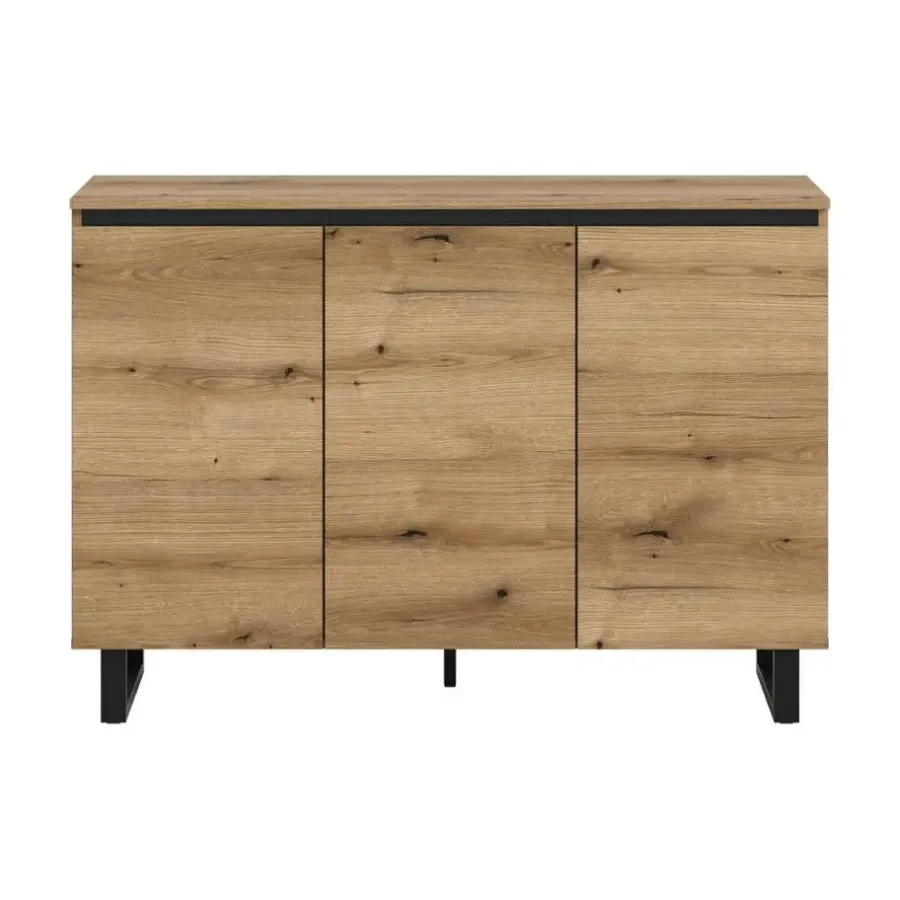 Merkloos Hioshop Tomasa dressoir 3 deuren eiken decor