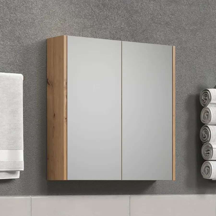 Spiegelkasten-Hioshop Touch spiegelkast eik decor