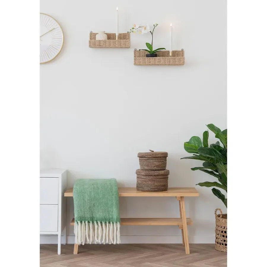 Wandplanken-Hioshop Treviso Wandplank set van 2 natuur