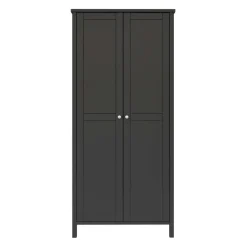 Hioshop Tromsø kledingkast 2 deuren koffiekleur