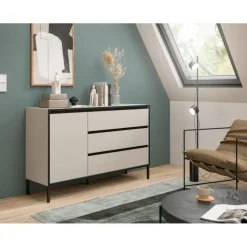 Merkloos Hioshop Tron dressoir 1 deur- 3 lades kasjmier decor
