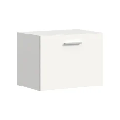 Hioshop Vaga schoenenkast wandgemonteerd 52x39cm 1 klepdeur wit