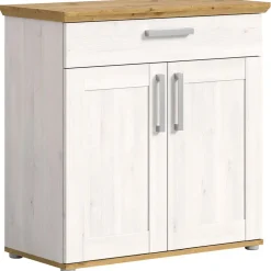 Schoenenkasten-Hioshop Verona schoenenkast 1 lade 2 deuren lariks decor