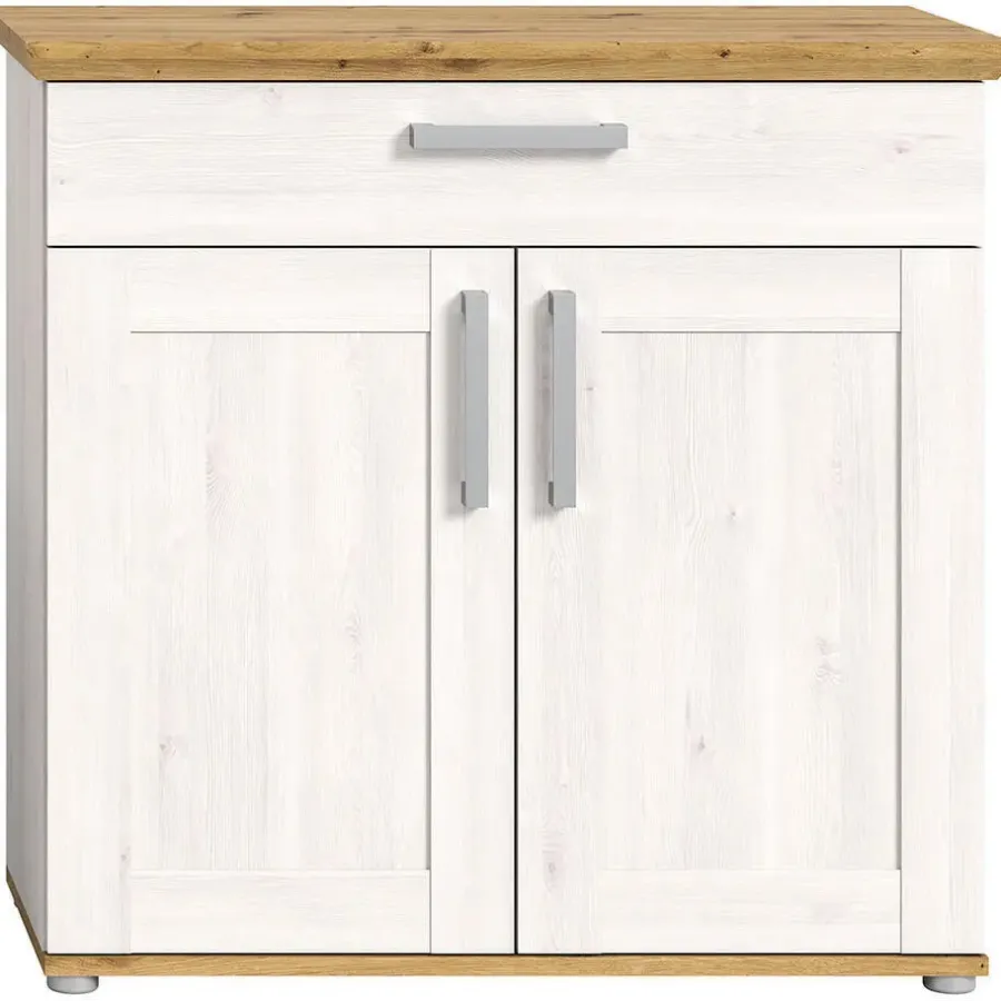 Schoenenkasten-Hioshop Verona schoenenkast 1 lade 2 deuren lariks decor