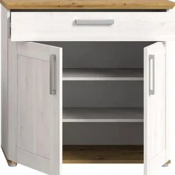 Schoenenkasten-Hioshop Verona schoenenkast 1 lade 2 deuren lariks decor