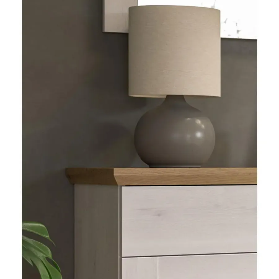 Schoenenkasten-Hioshop Verona schoenenkast 1 lade 2 deuren lariks decor