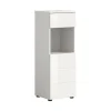 Hioshop Vira badkamerkast 1 lade 1 deur 1 vak wit hoogglans- wit