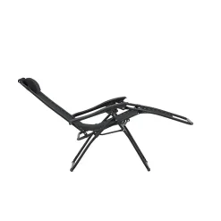 Kamperen En Outdoor-Hioshop Vulcano ligstoel zwart