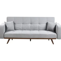 Slaapbanken|Slaapbanken-Leen Bakker HJULBY - Driezitsbank - Donkergrijs - Polyester