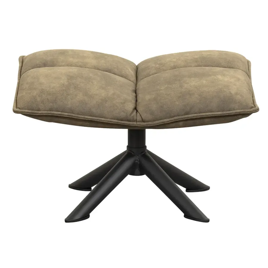 Leen Bakker Hocker Clayton - groen - 45x64x41,50 cm