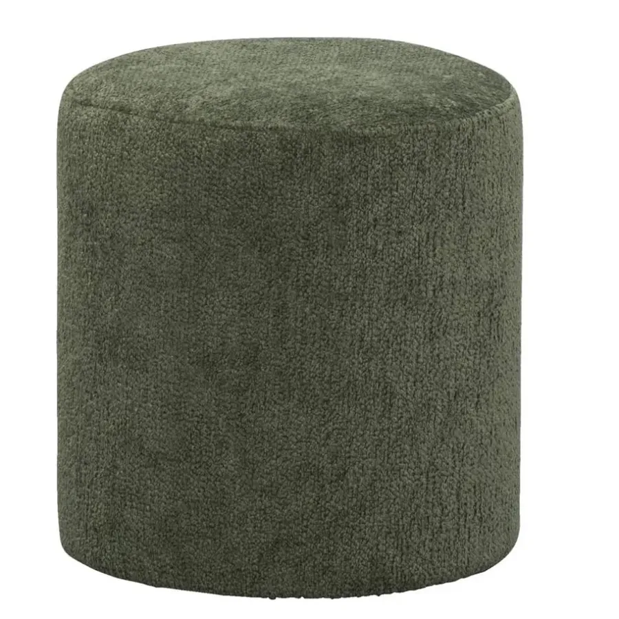 Leen Bakker Hocker Wenen - groen - 40xØ37 cm