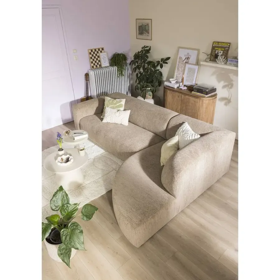 Leen Bakker Hoekbank Astoria rechts - Venro - beige