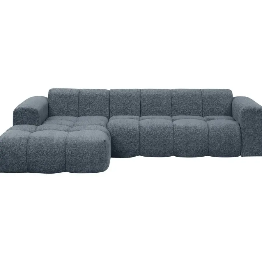Hoekbanken-Leen Bakker Hoekbank Beau links - Raven - donkerblauw