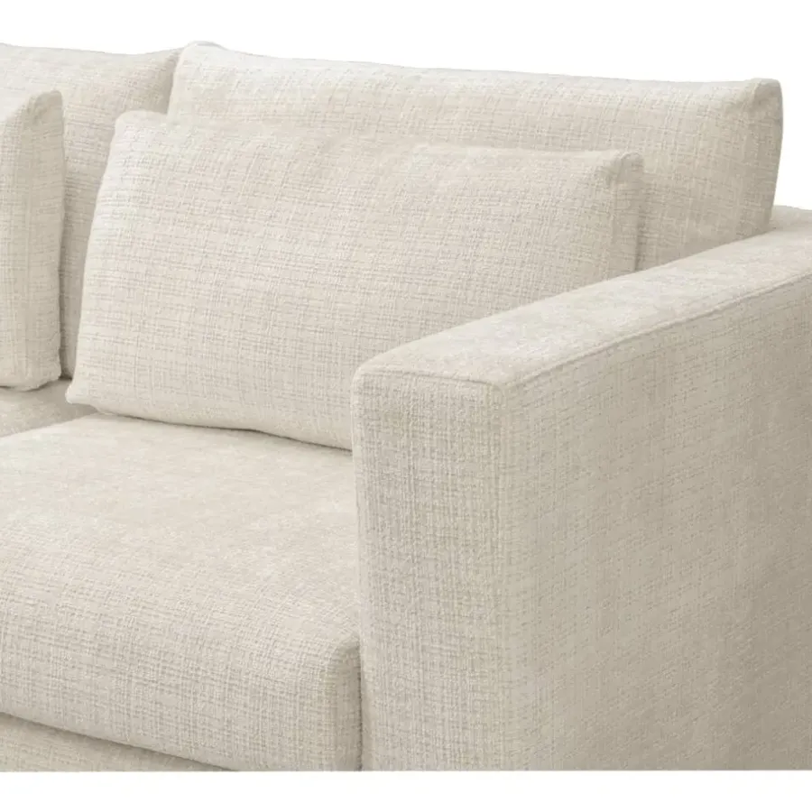 Leen Bakker Hoekbank Chelsea links - Cyclamen - off-white