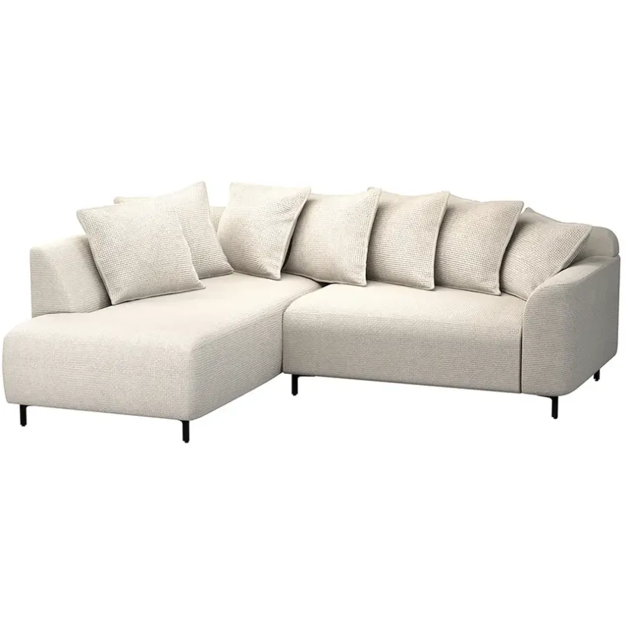 Leen Bakker Hoekbank Elsa links - stof Eden - beige