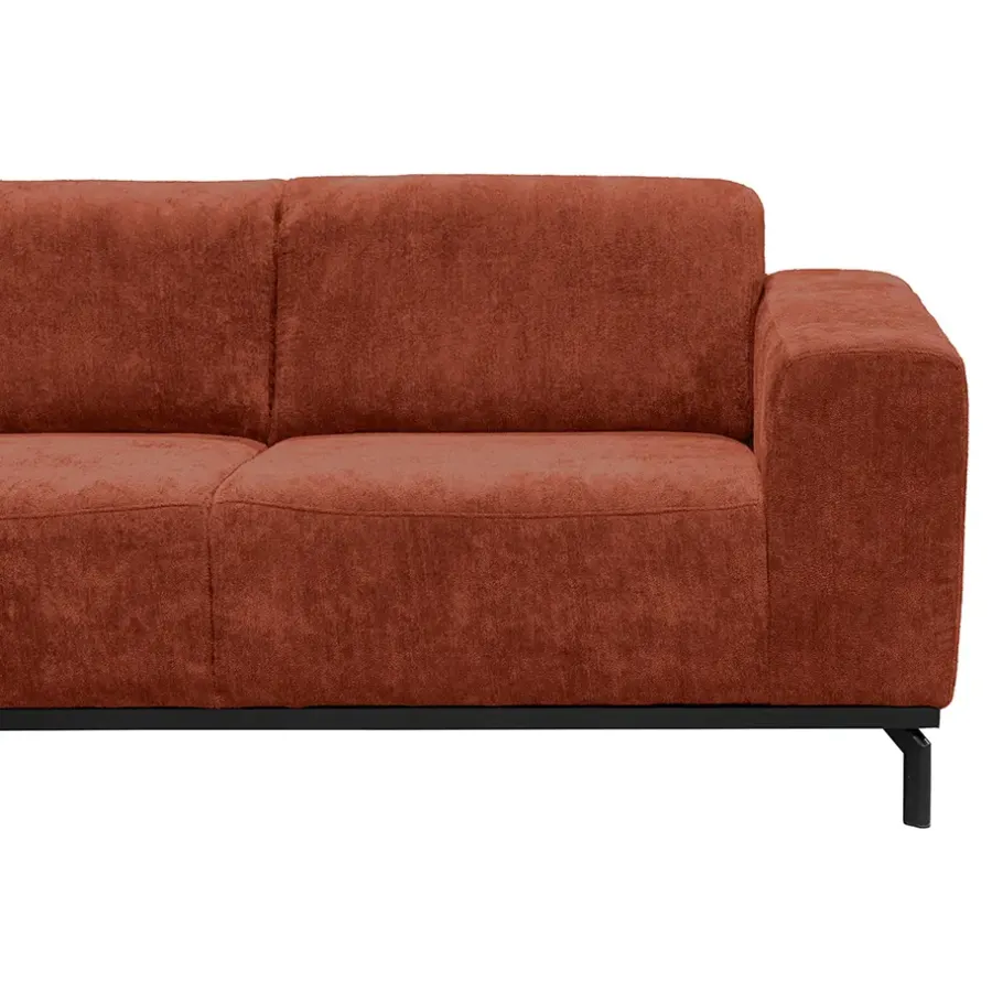 Leen Bakker Hoekbank Lola links - terracotta