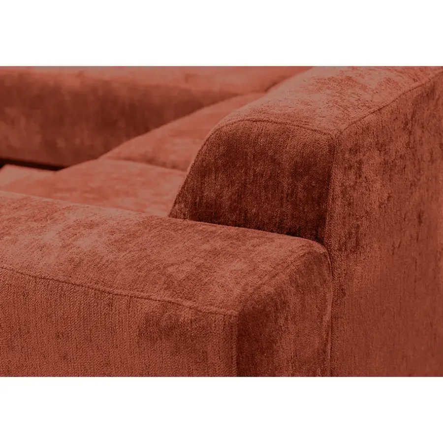 Leen Bakker Hoekbank Lola links - terracotta