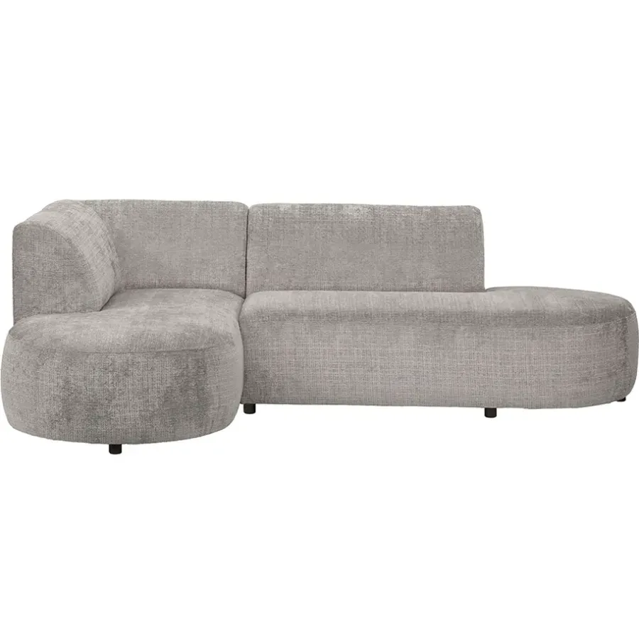 Leen Bakker Hoekbank Luna links - stof Cremona - beige