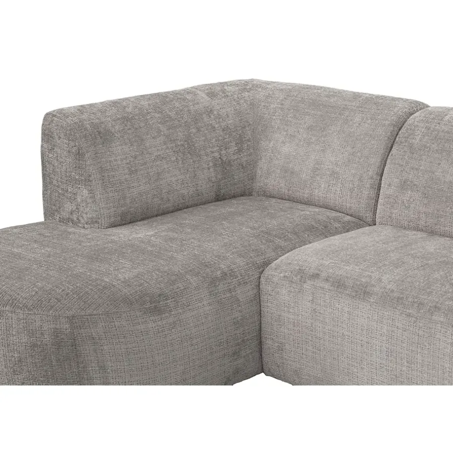 Leen Bakker Hoekbank Luna links - stof Cremona - beige