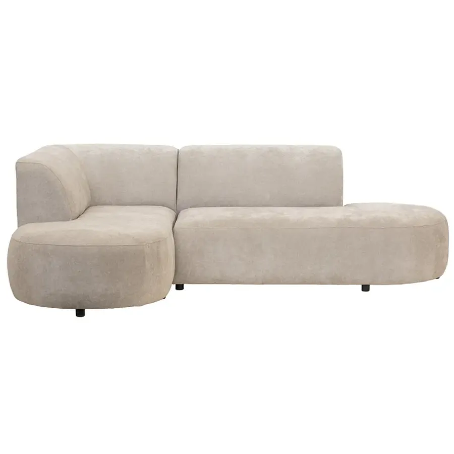 Leen Bakker Hoekbank Luna links - stof Rebel - beige