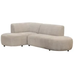 Leen Bakker Hoekbank Luna links - stof Rebel - beige