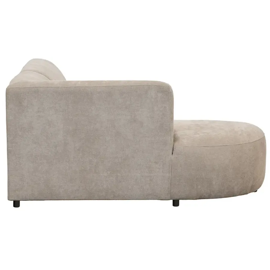 Leen Bakker Hoekbank Luna links - stof Rebel - beige