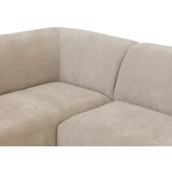 Leen Bakker Hoekbank Luna links - stof Rebel - beige
