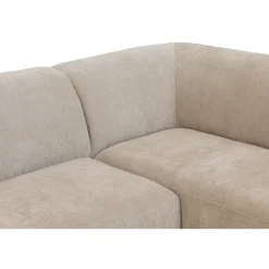 Hoekbanken-Leen Bakker Hoekbank Luna rechts - stof Rebel - beige