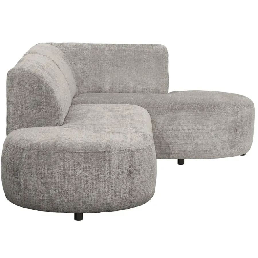 Leen Bakker Hoekbank Luna rechts - stof Cremona - beige