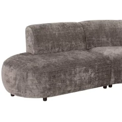 Leen Bakker Hoekbank Luna rond - stof Cremona - taupe