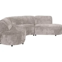 Leen Bakker Hoekbank Luna rond - stof Cremona - beige
