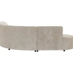 Leen Bakker Hoekbank Luna rond - stof Rebel - beige