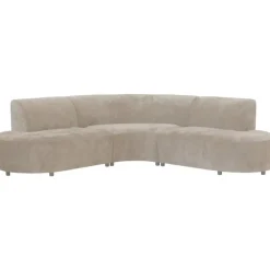 Leen Bakker Hoekbank Luna rond - stof Rebel - beige