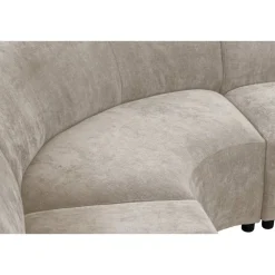 Leen Bakker Hoekbank Luna rond - stof Rebel - beige