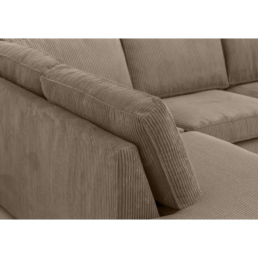 Leen Bakker Hoekbank Stuttgart links - taupe