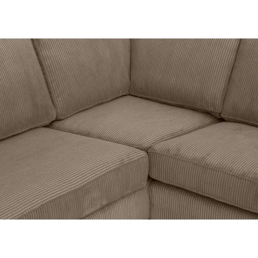 Leen Bakker Hoekbank Stuttgart links - taupe