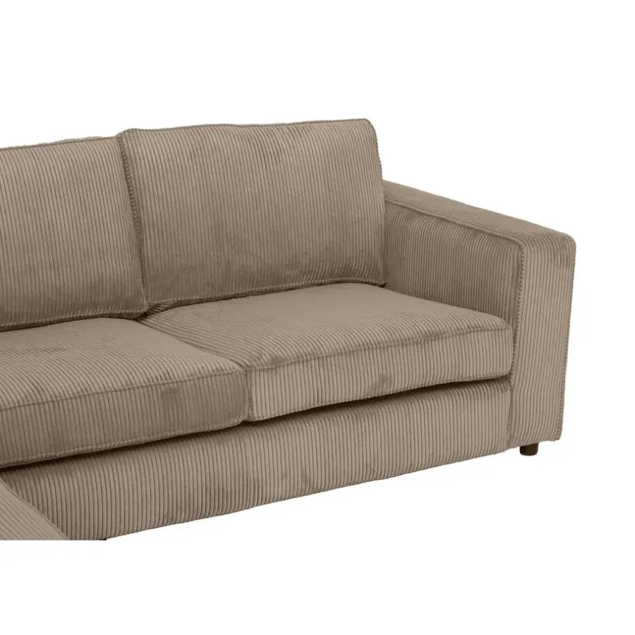 Leen Bakker Hoekbank Stuttgart links - taupe