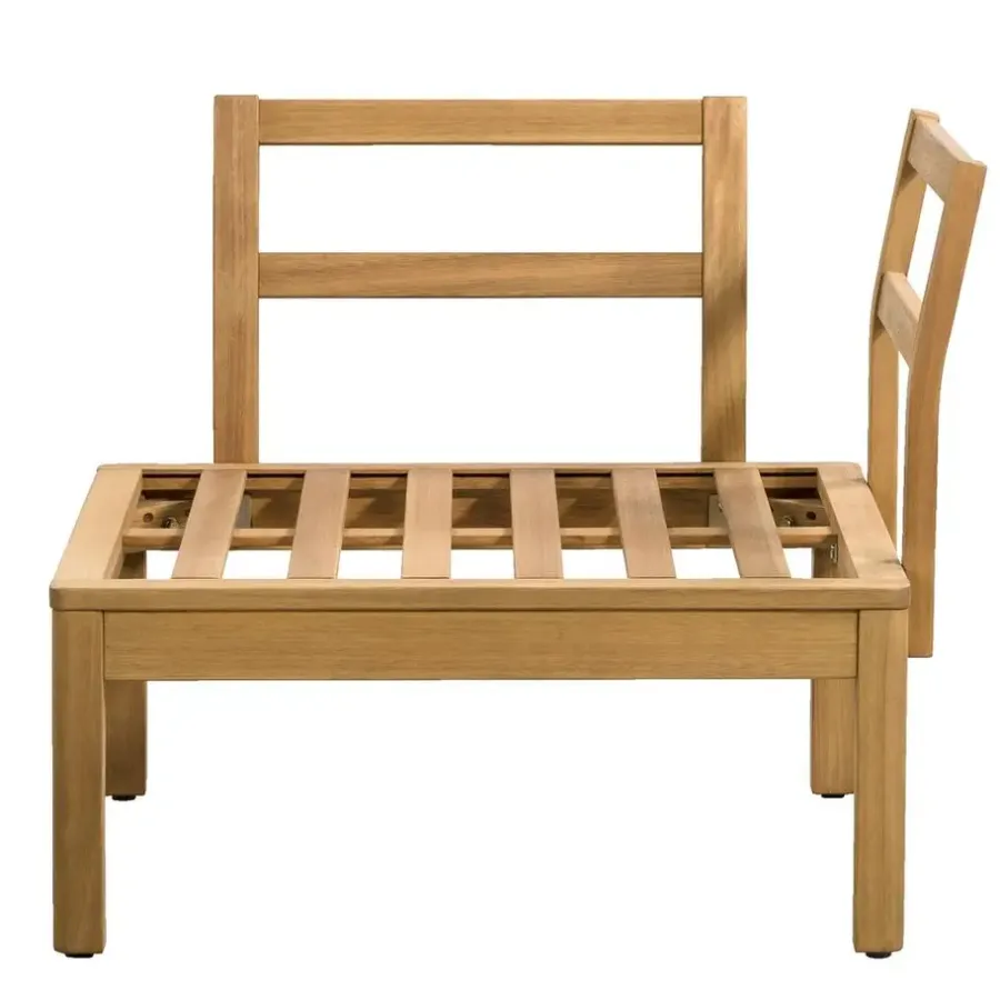 Leen Bakker Hoekfauteuil Orleàns - eucalyptushout - 78x78x65 cm