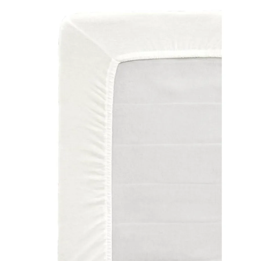 Hoeslakens-Leen Bakker Hoeslaken Jersey - off white - 90x200 cm