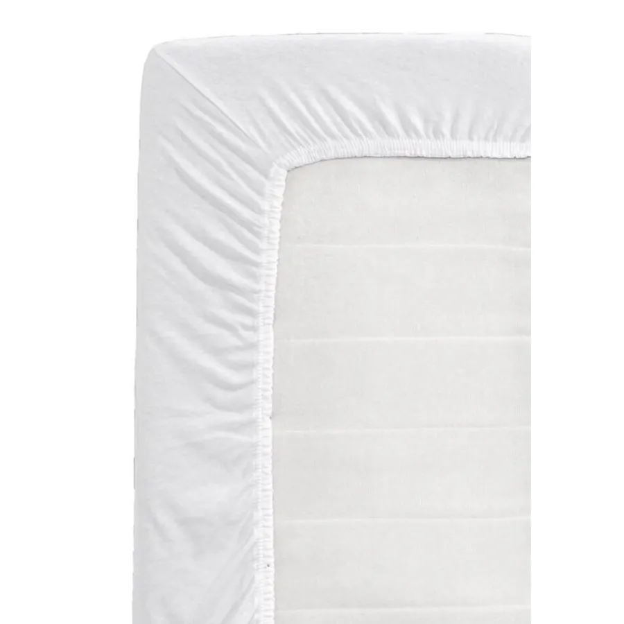 Hoeslakens-Leen Bakker Hoeslaken Jersey - wit - 120x200 cm