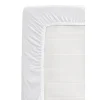 Leen Bakker Hoeslaken Jersey - wit - 80x200 cm