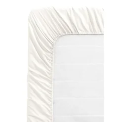 Hoeslakens-Leen Bakker Hoeslaken Katoen - off white - 160x200 cm