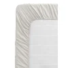 Leen Bakker Hoeslaken Katoen - taupe - 90x200 cm