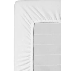 Leen Bakker Hoeslaken Molton stretch - wit - 90x200 cm