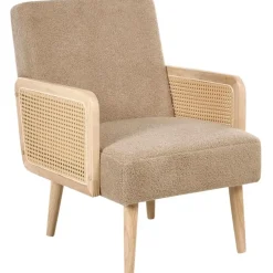 Leen Bakker HOJBY - Fauteuil - Zandbeige - Bouclé