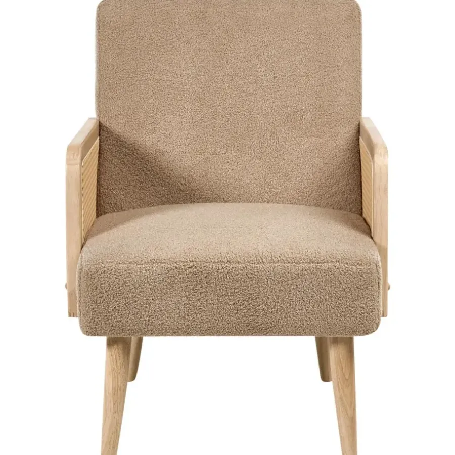 Leen Bakker HOJBY - Fauteuil - Zandbeige - Bouclé