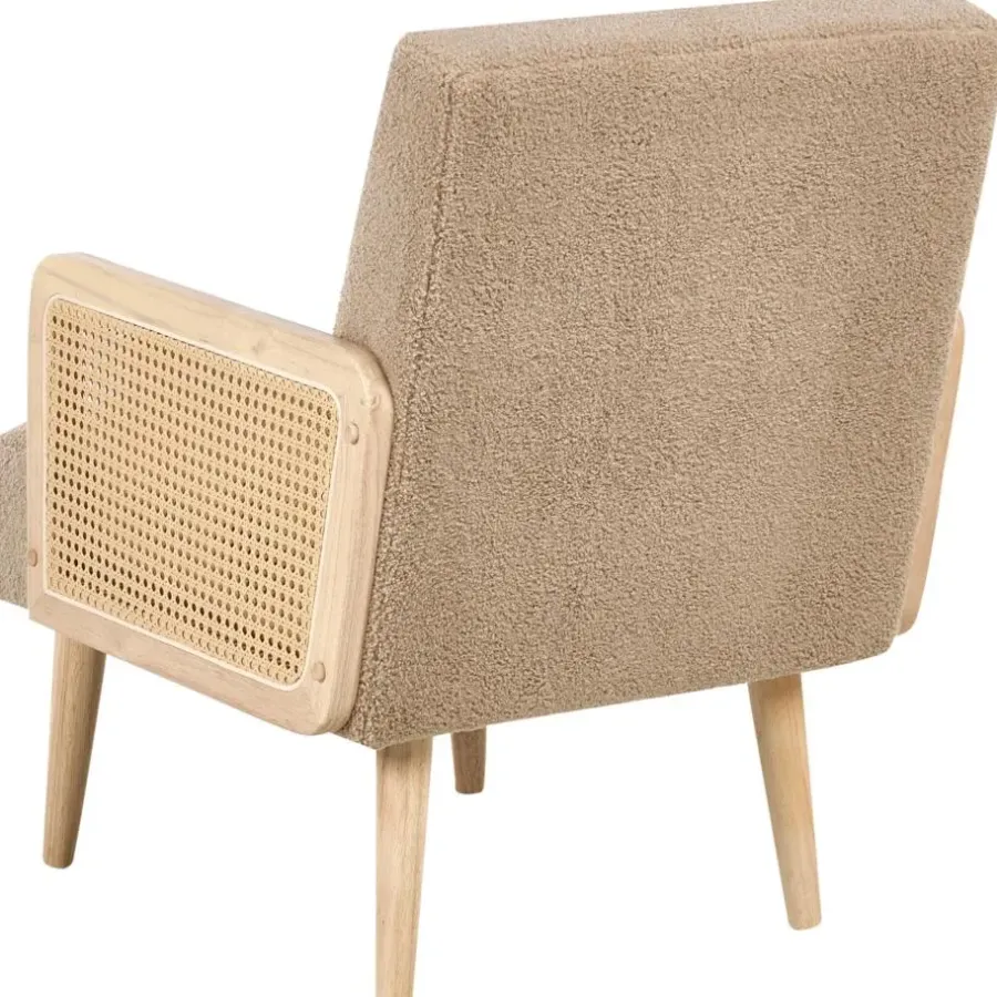 Leen Bakker HOJBY - Fauteuil - Zandbeige - Bouclé