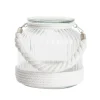 Kandelaars En Windlichten-Home & Styling Kaarsen houder - windlicht - wit - 18 cm