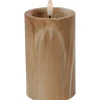 Kaarsen-Home & Styling LED kaars - marmer bruin -D7,5 x H12,5 cm