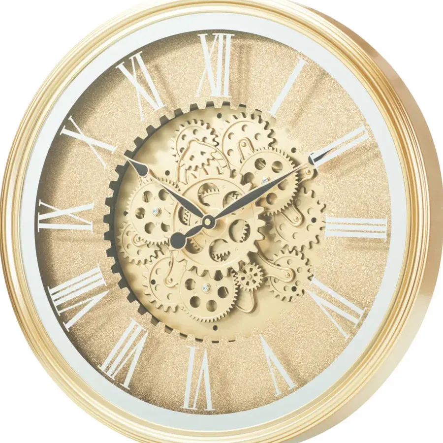 Klokken-Home & Styling Wandklok/muur klok Lausanne - Dia 50 cm - goud